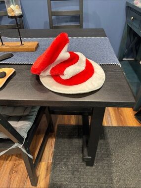 Red and White Spiral Dr Seuss hat